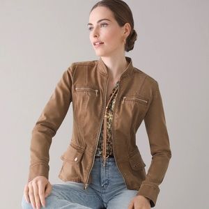 🍁 White House Black Market Peplum Moto Jacket 🍁 Size 00